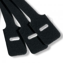 Cravate Velcro Mills, culoare neagra, latime 13mm, lungime 330mm (set 100 buc)