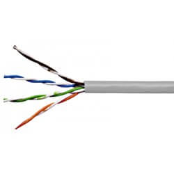 Cablu U/UTP Cat.5e, 4x2xAWG24/1, PVC, gri